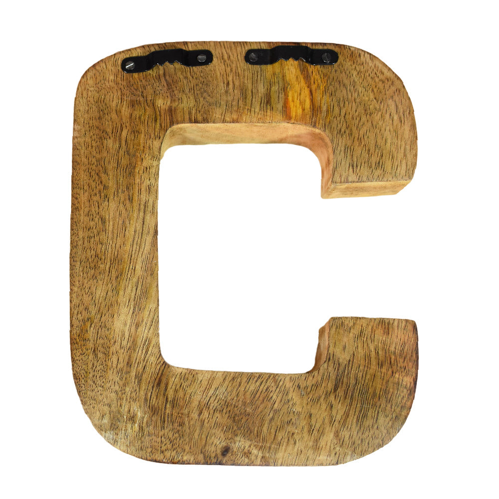 Wild Cheetah Print Mango Wood Letter Block