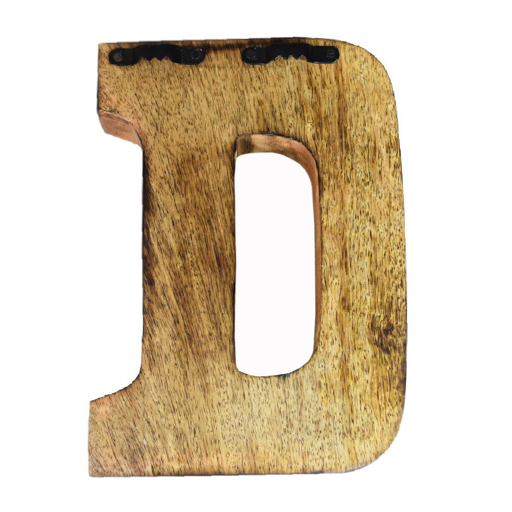 Wild Cheetah Print Mango Wood Letter Block