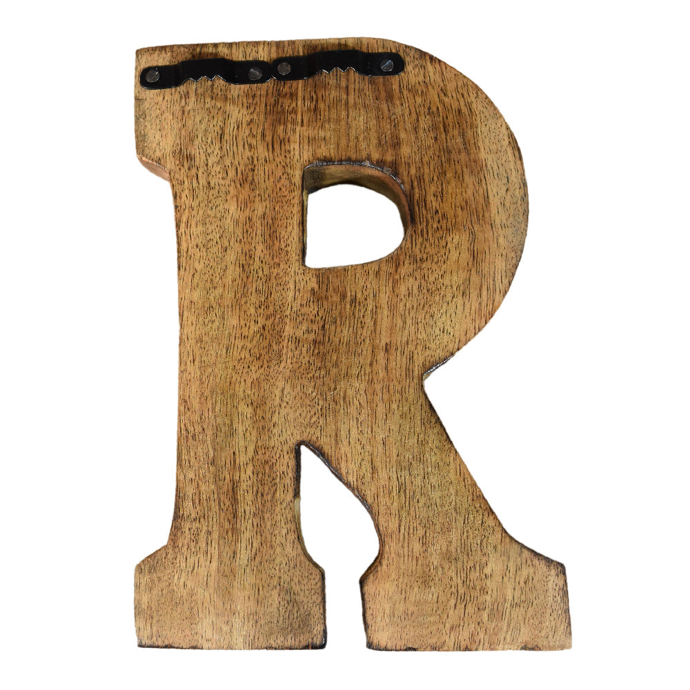 Wild Cheetah Print Mango Wood Letter Block