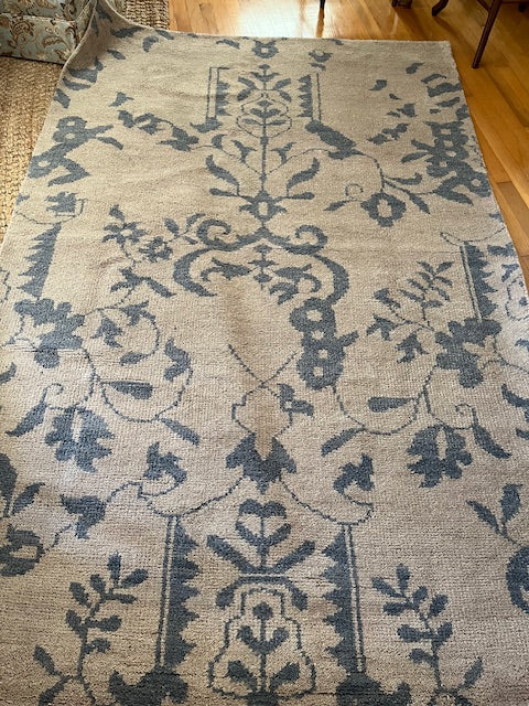Bleu Hand Knotted Wool Rug