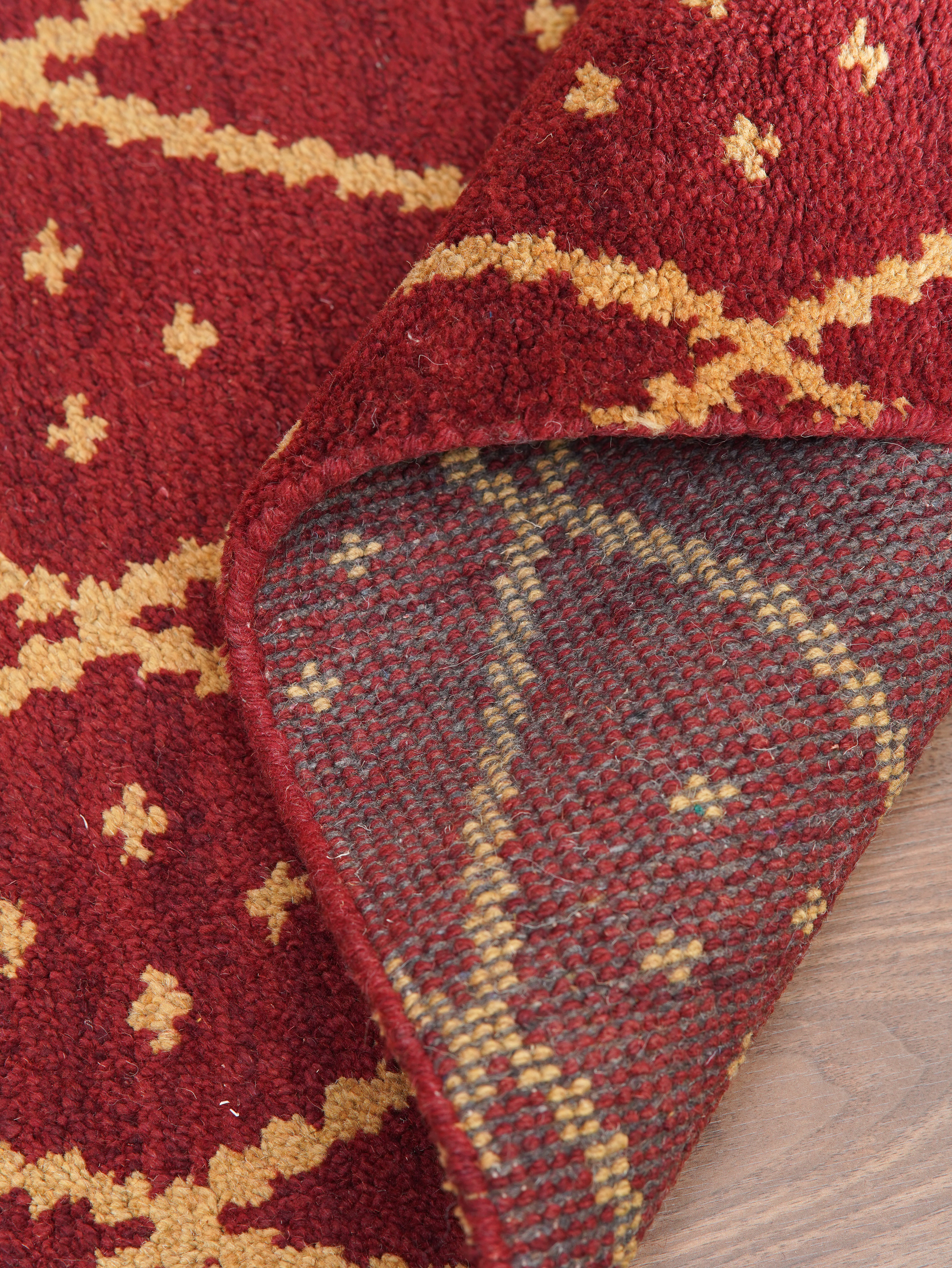 Ikat Hand Knotted Wool Rug