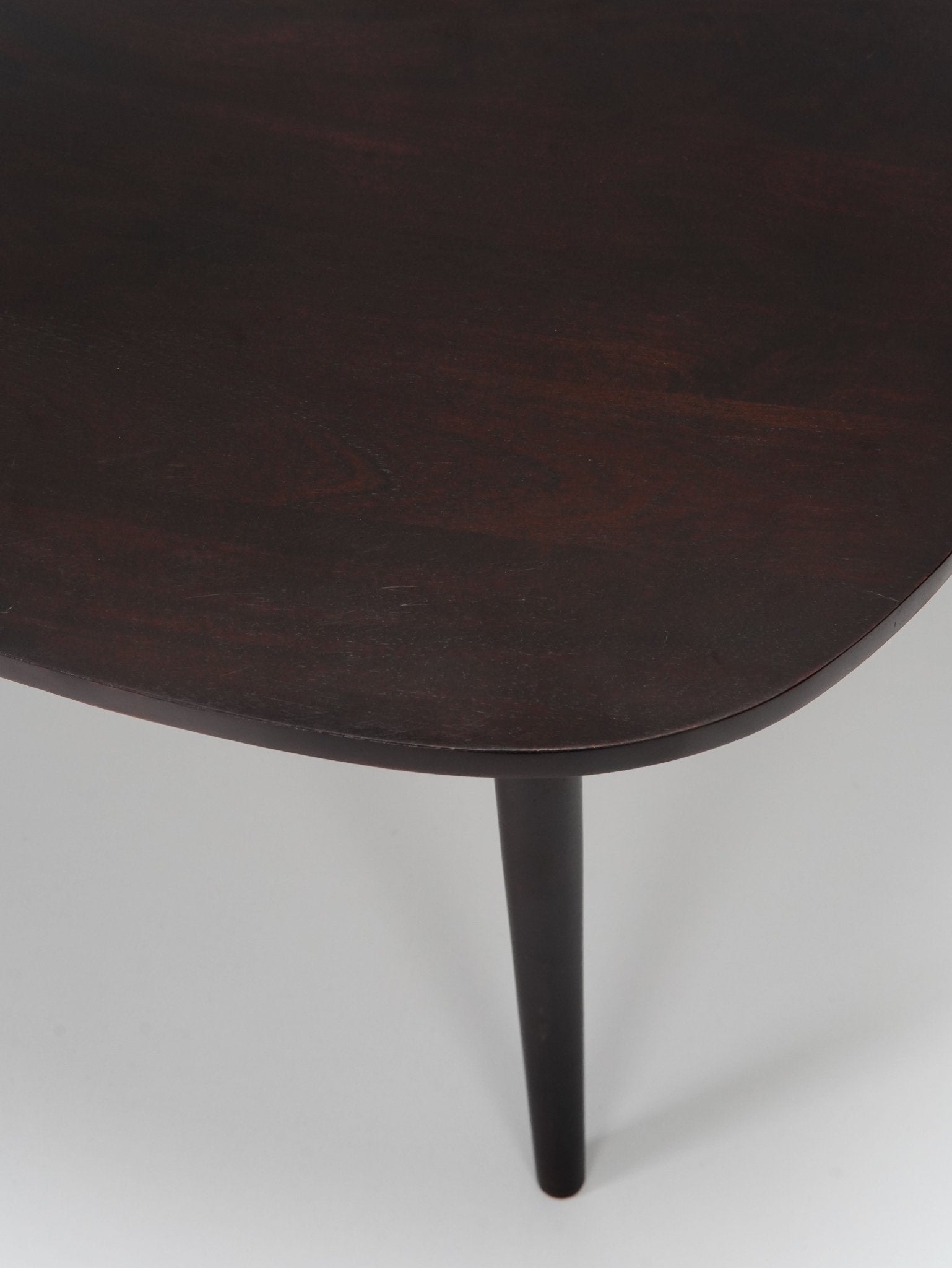 Oval Solid Wood Coffee Table - Mahogany - BBH HOMES LLC