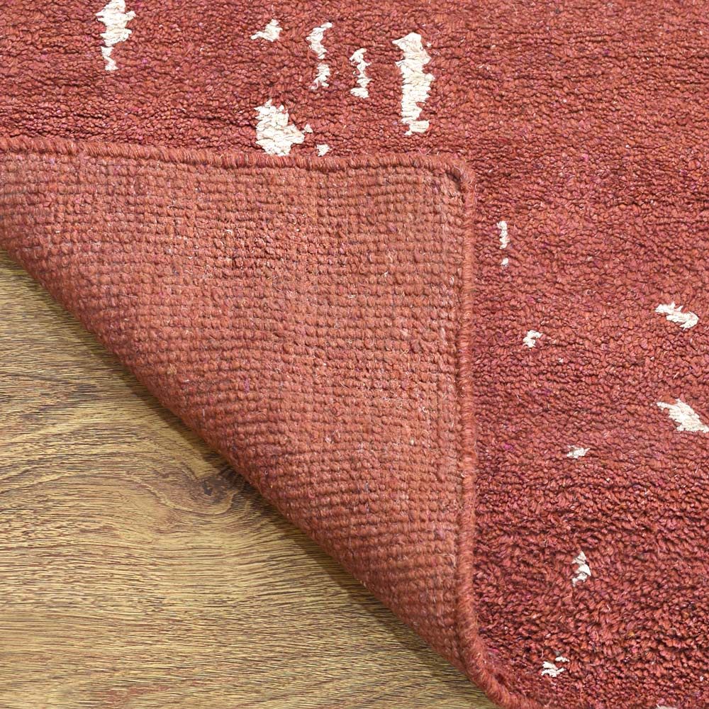 Rust Echo Hand Knotted Recycled Silk Rug - BBH HOMES LLC