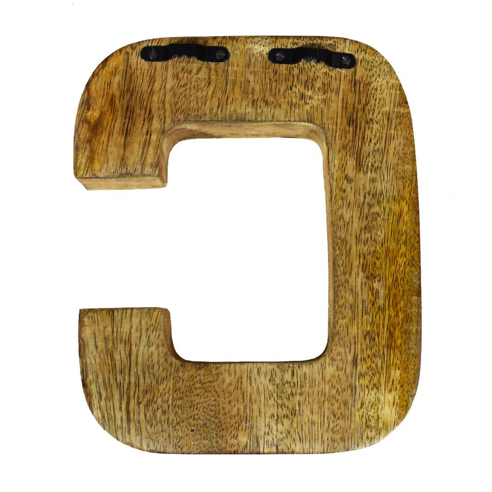 Safari Zebra Stripe Mango Wood Letter Block - BBH HOMES LLC