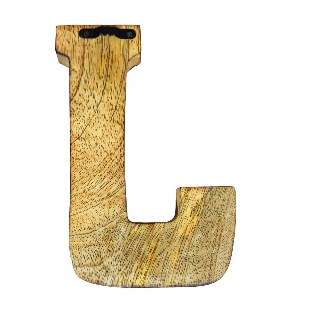 Safari Zebra Stripe Mango Wood Letter Block - BBH HOMES LLC