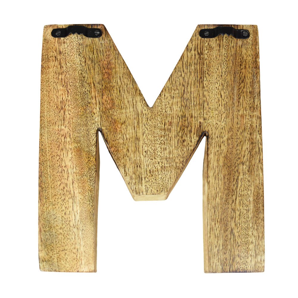 Safari Zebra Stripe Mango Wood Letter Block - BBH HOMES LLC