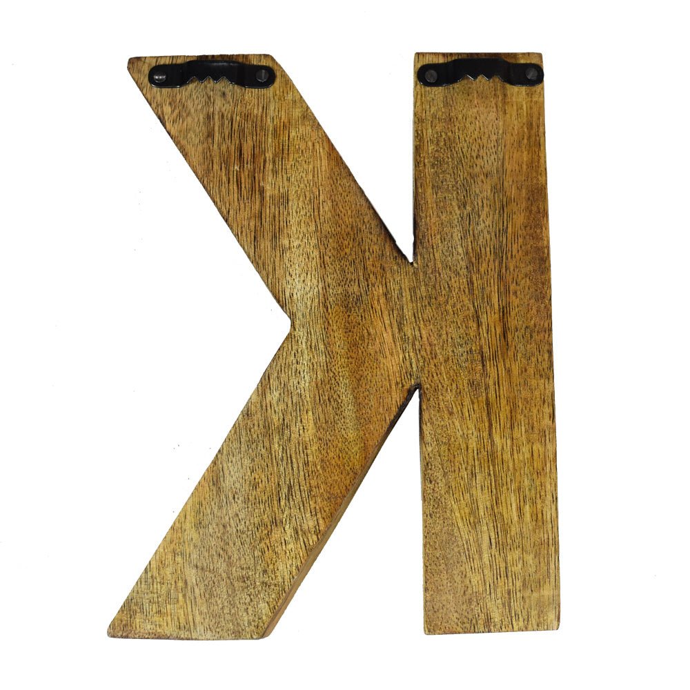 Safari Zebra Stripe Mango Wood Letter Block - BBH HOMES LLC
