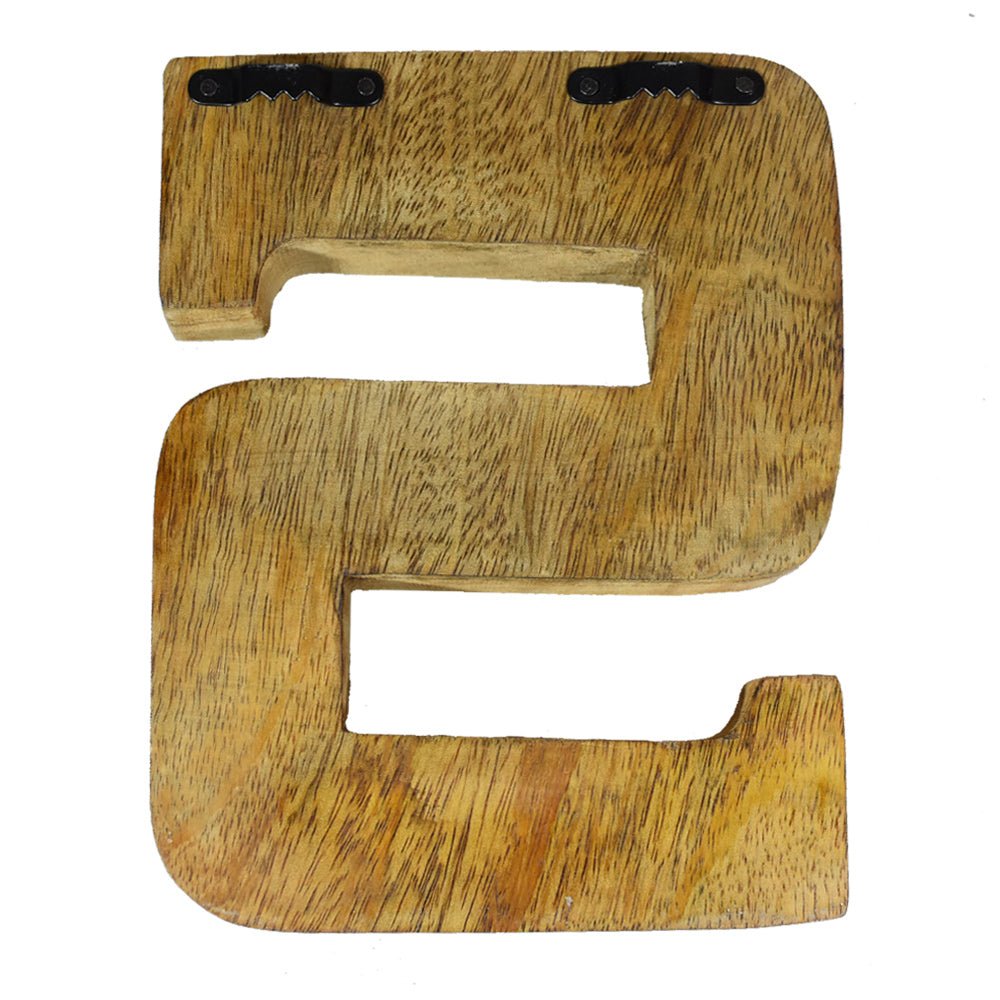 Safari Zebra Stripe Mango Wood Letter Block - BBH HOMES LLC