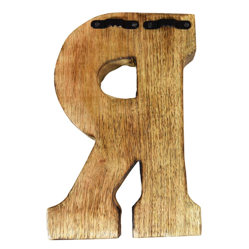 Safari Zebra Stripe Mango Wood Letter Block - BBH HOMES LLC