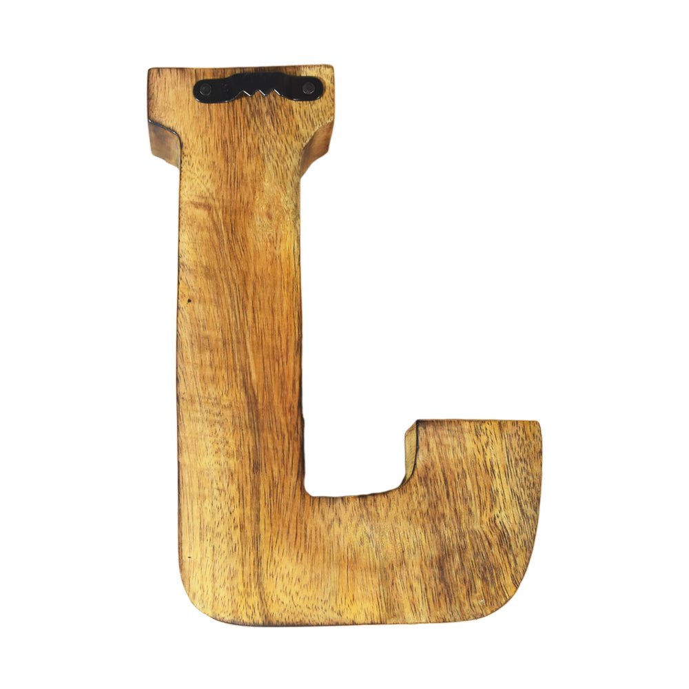 Studded Glamour Mango Wood Letter Blocks - BBH HOMES LLC