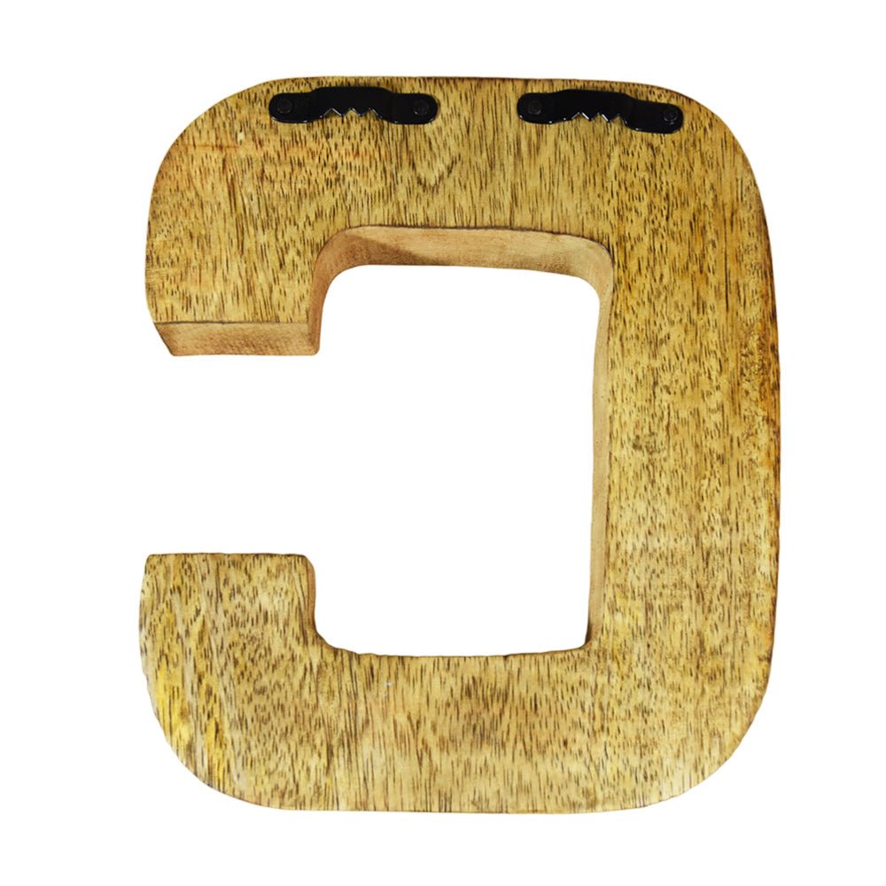 Studded Glamour Mango Wood Letter Blocks - BBH HOMES LLC
