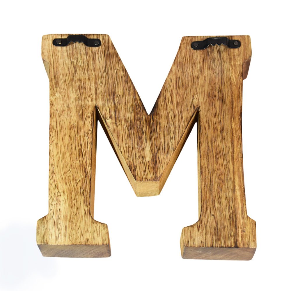 Studded Glamour Mango Wood Letter Blocks - BBH HOMES LLC
