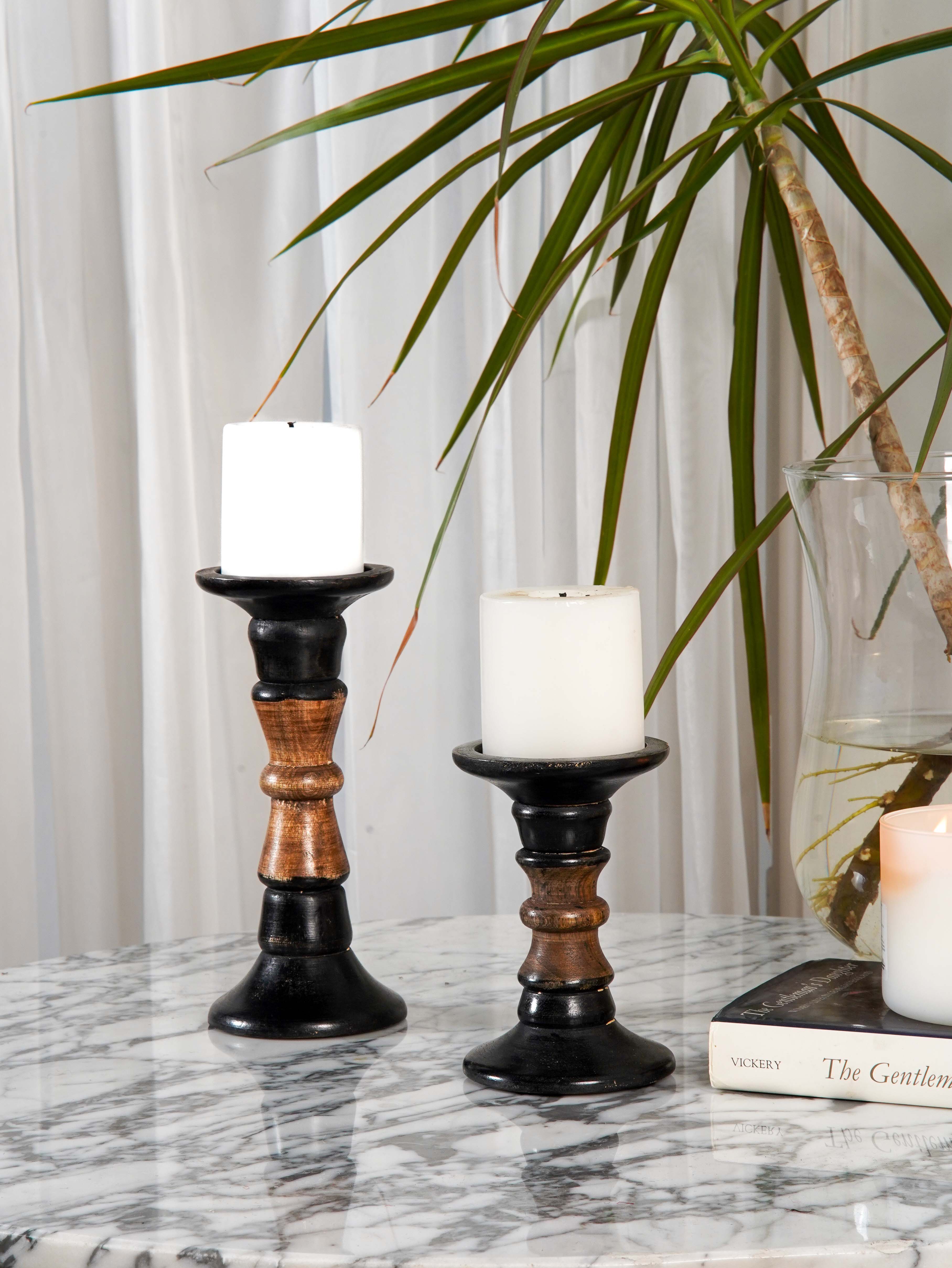 Duality Pillar Candle Holder
