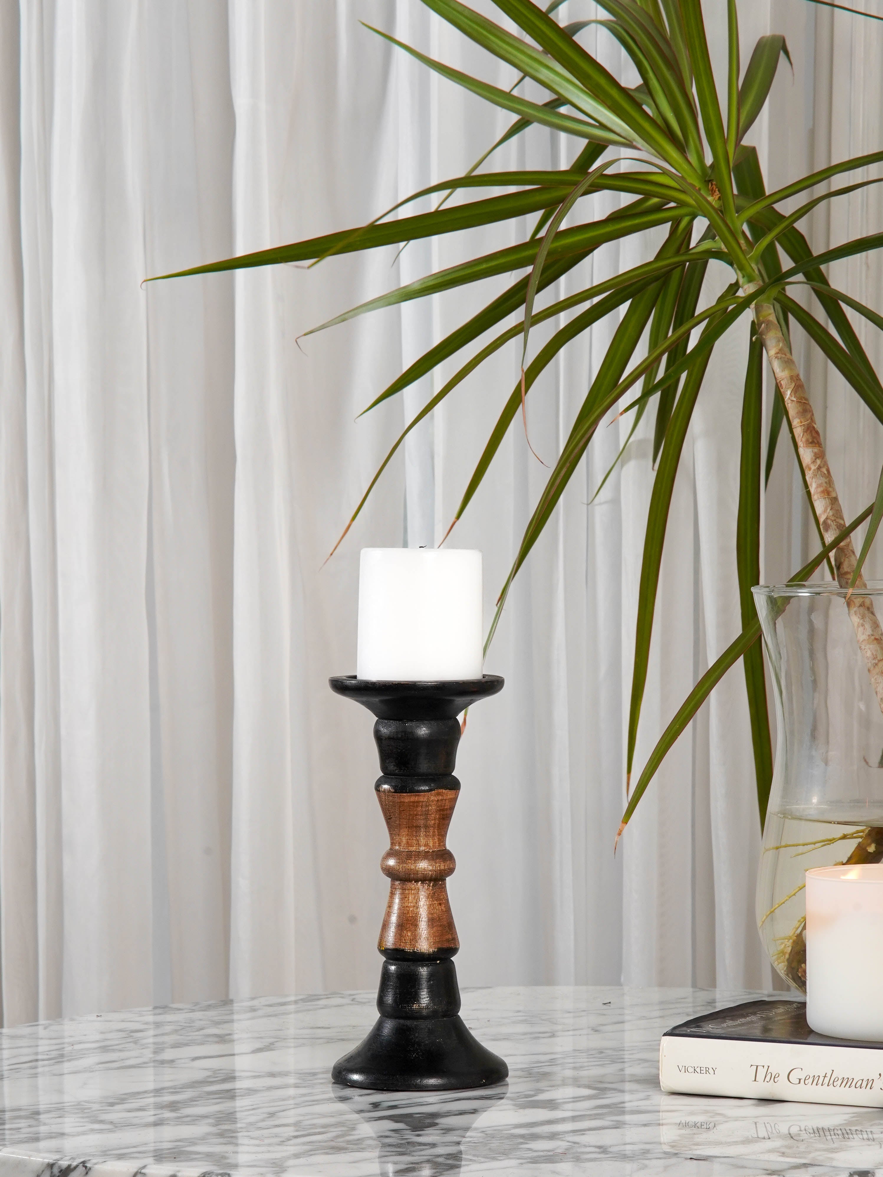 Duality Pillar Candle Holder