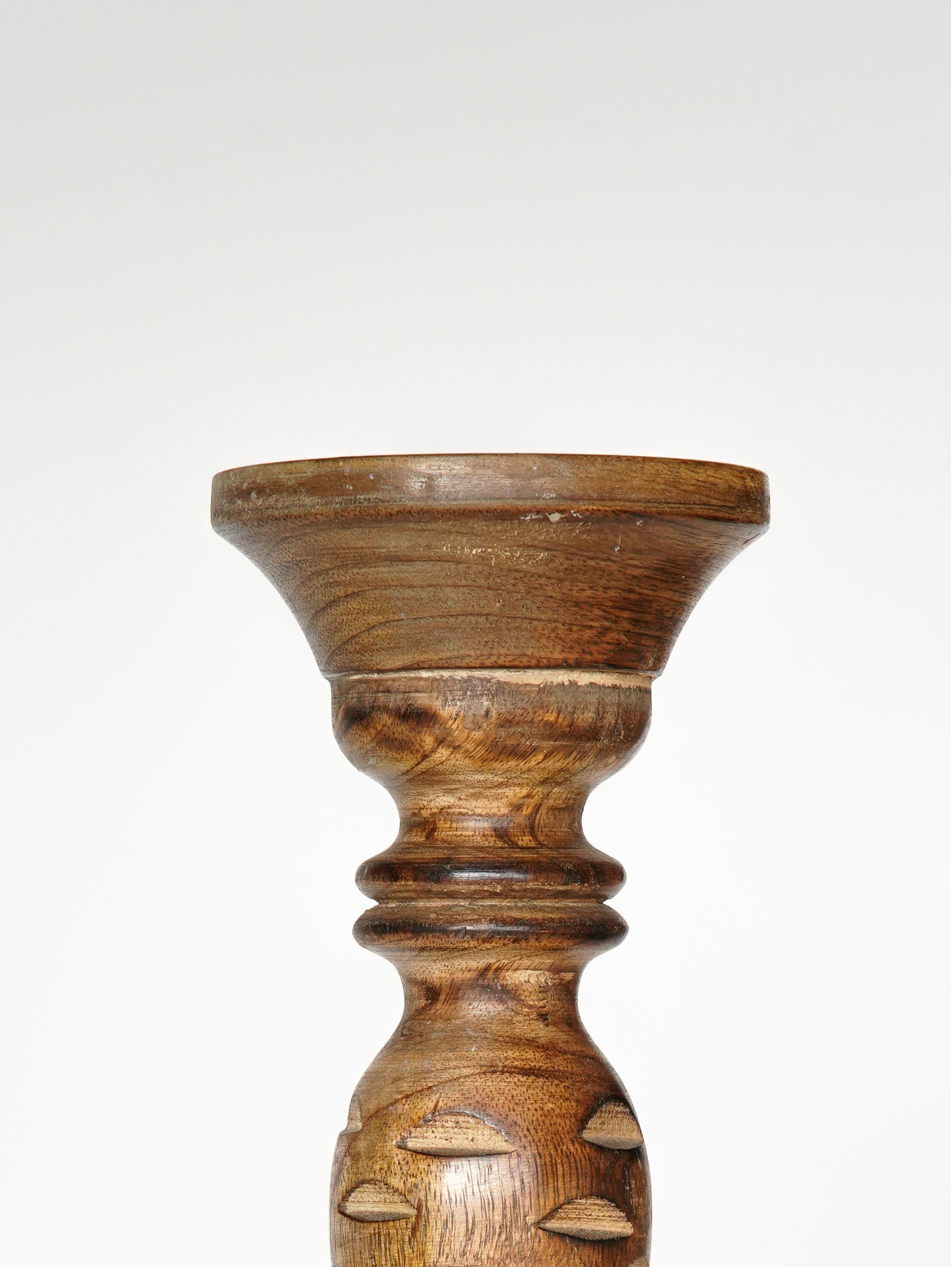 Leafscape Pillar Candle Holder - Medium Burnt