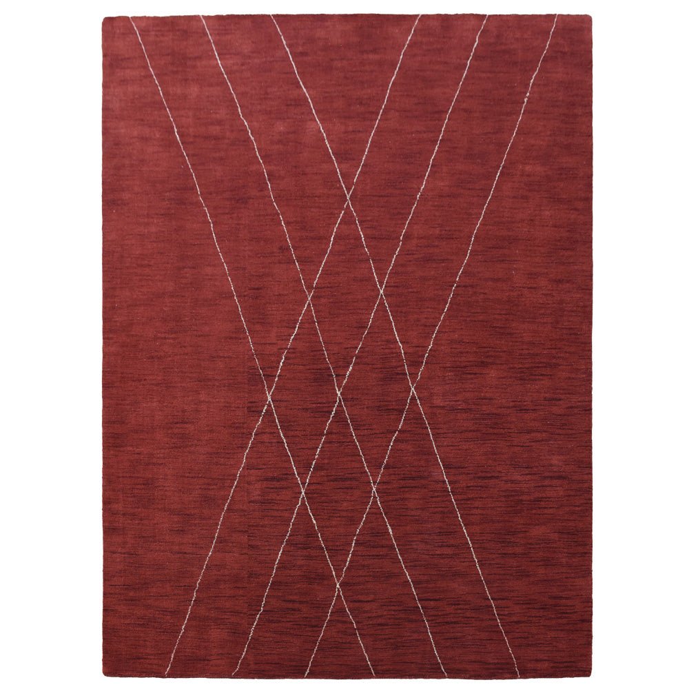 X Hand Knotted Wool Rug - BBH HOMES LLC
