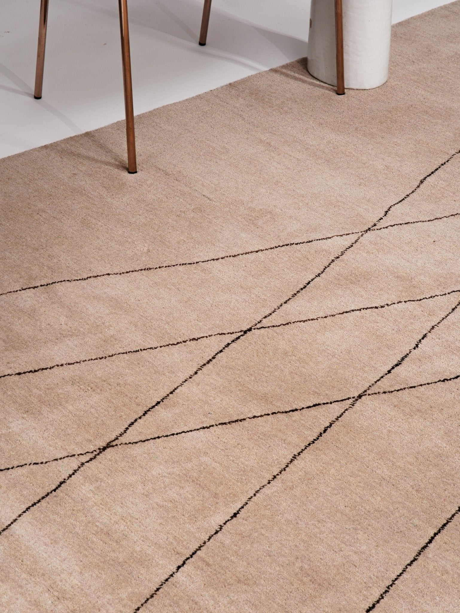 X Hand Knotted Wool Rug - BBH HOMES LLC