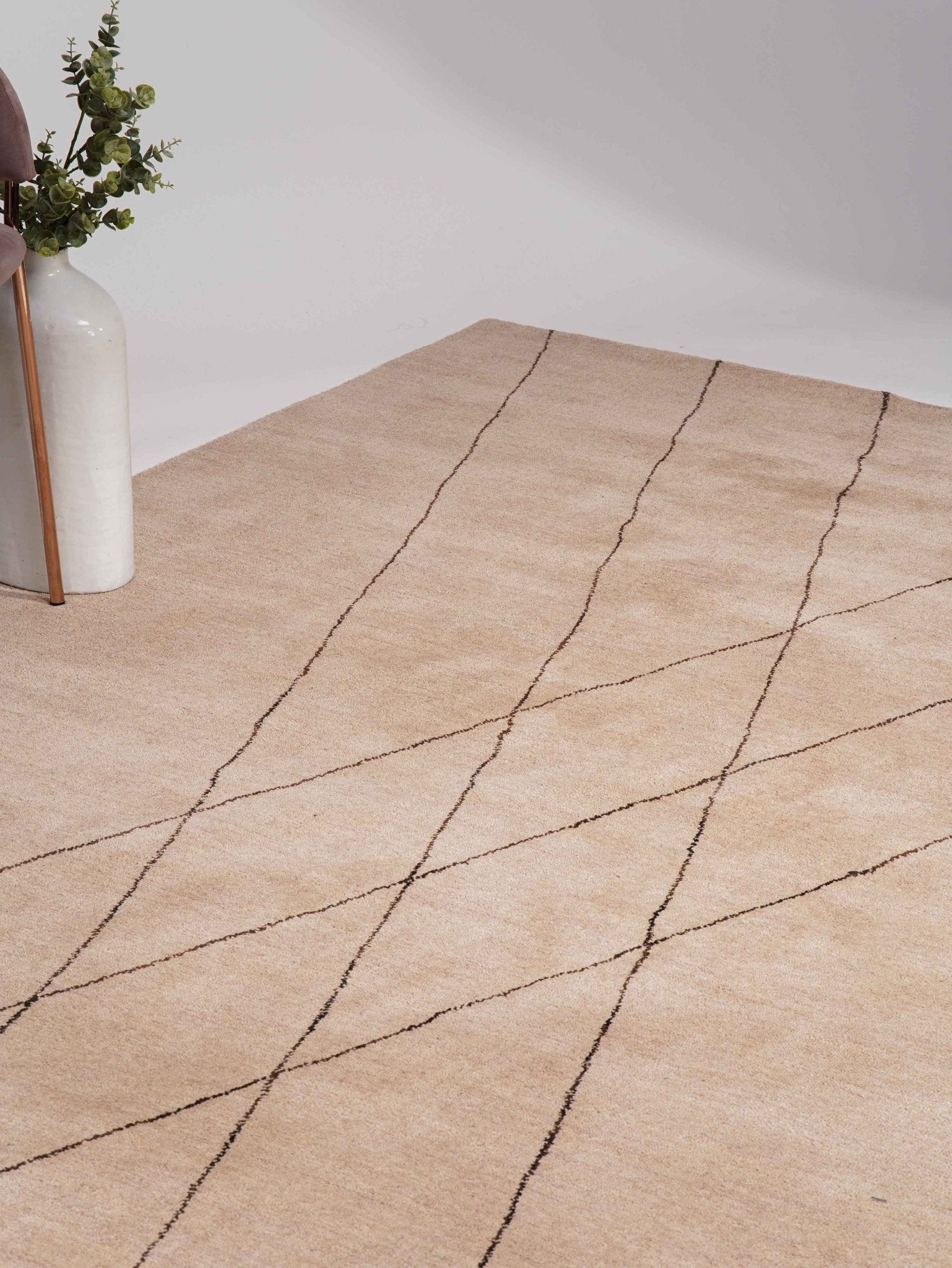 X Hand Knotted Wool Rug - BBH HOMES LLC