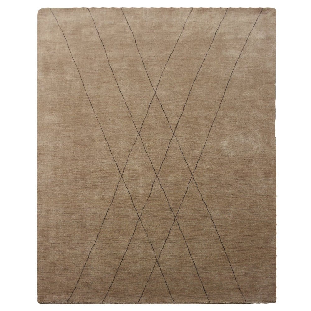 X Hand Knotted Wool Rug - BBH HOMES LLC
