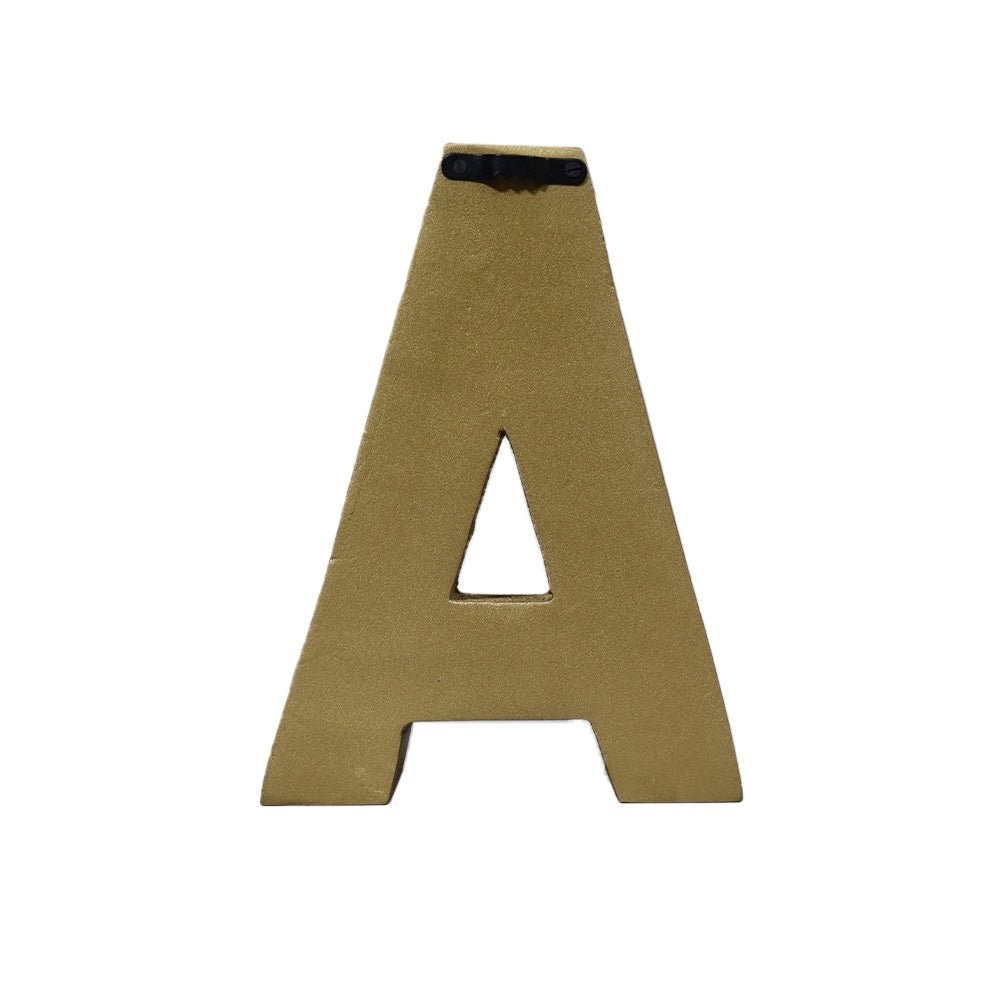 Zari Embellished Mango Wood Letter Blocks - BBH HOMES LLC