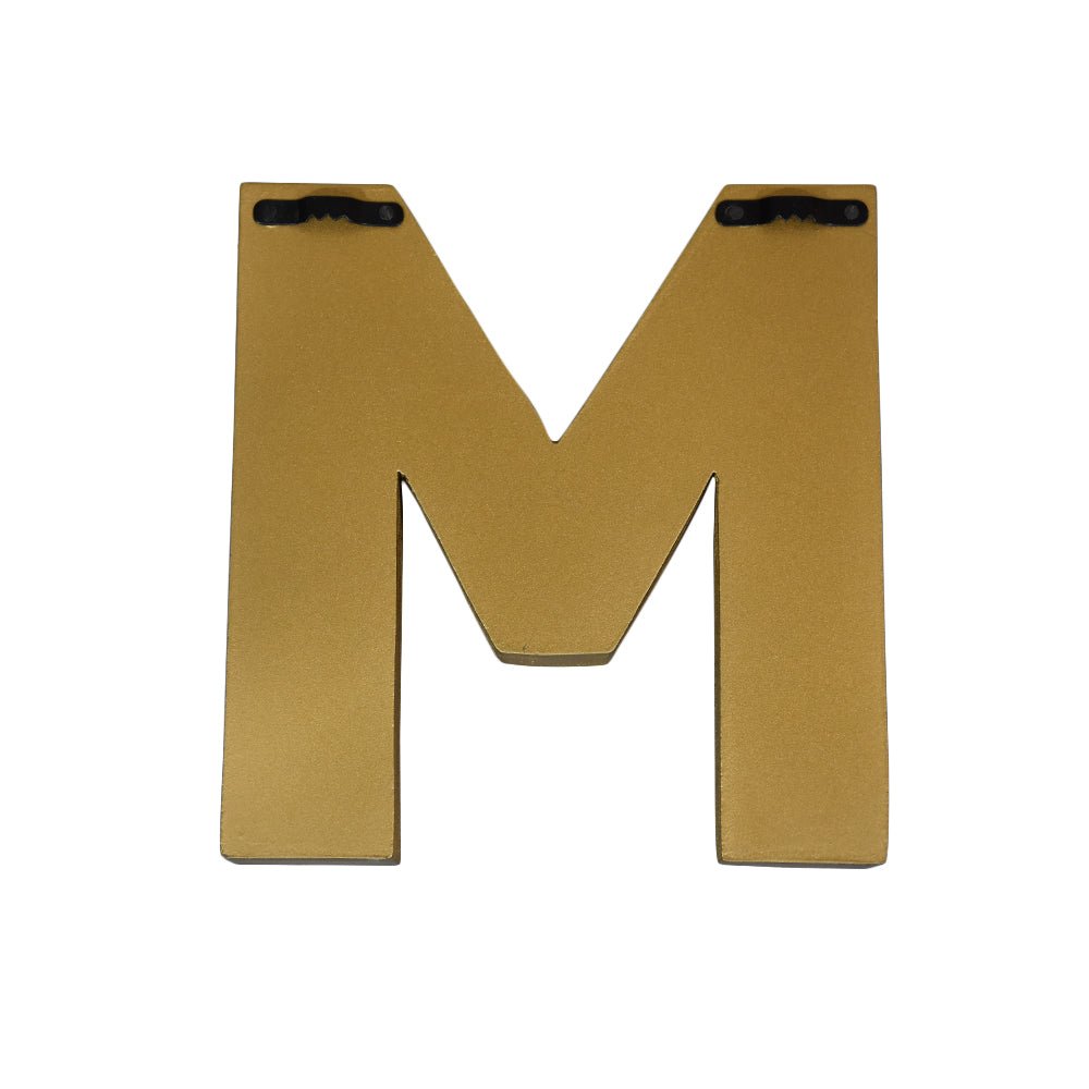 Zari Embellished Mango Wood Letter Blocks - BBH HOMES LLC