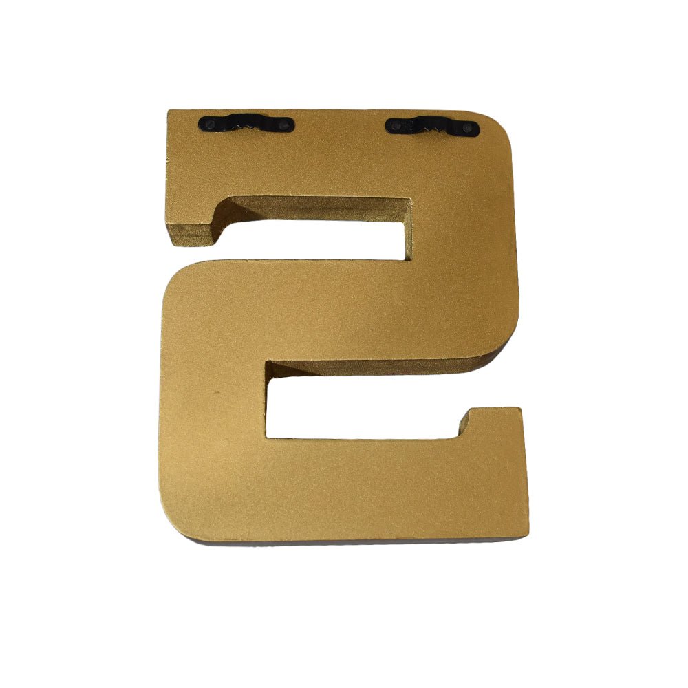 Zari Embellished Mango Wood Letter Blocks - BBH HOMES LLC