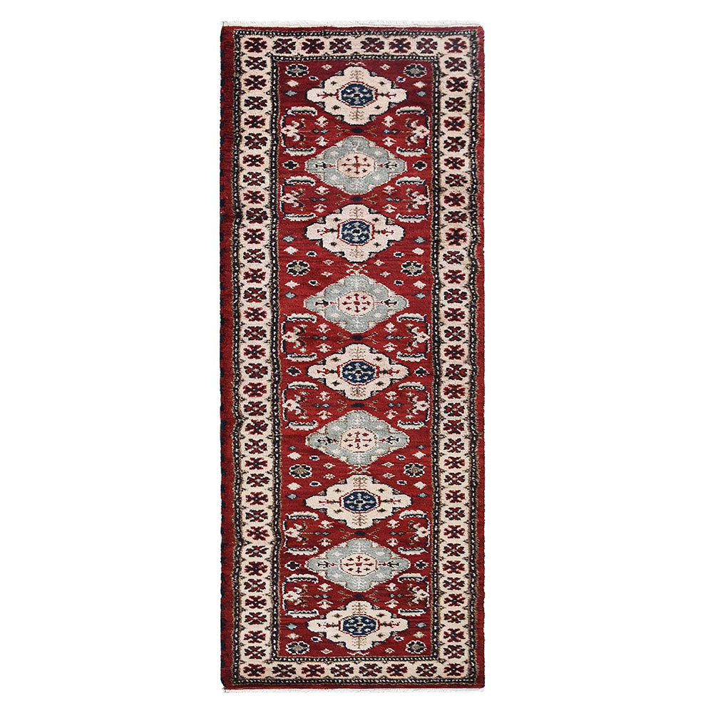 Nirjhar Hand Knotted Afghan Wool & Silk Rug