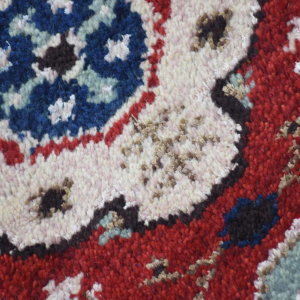 Nirjhar Hand Knotted Afghan Wool & Silk Rug