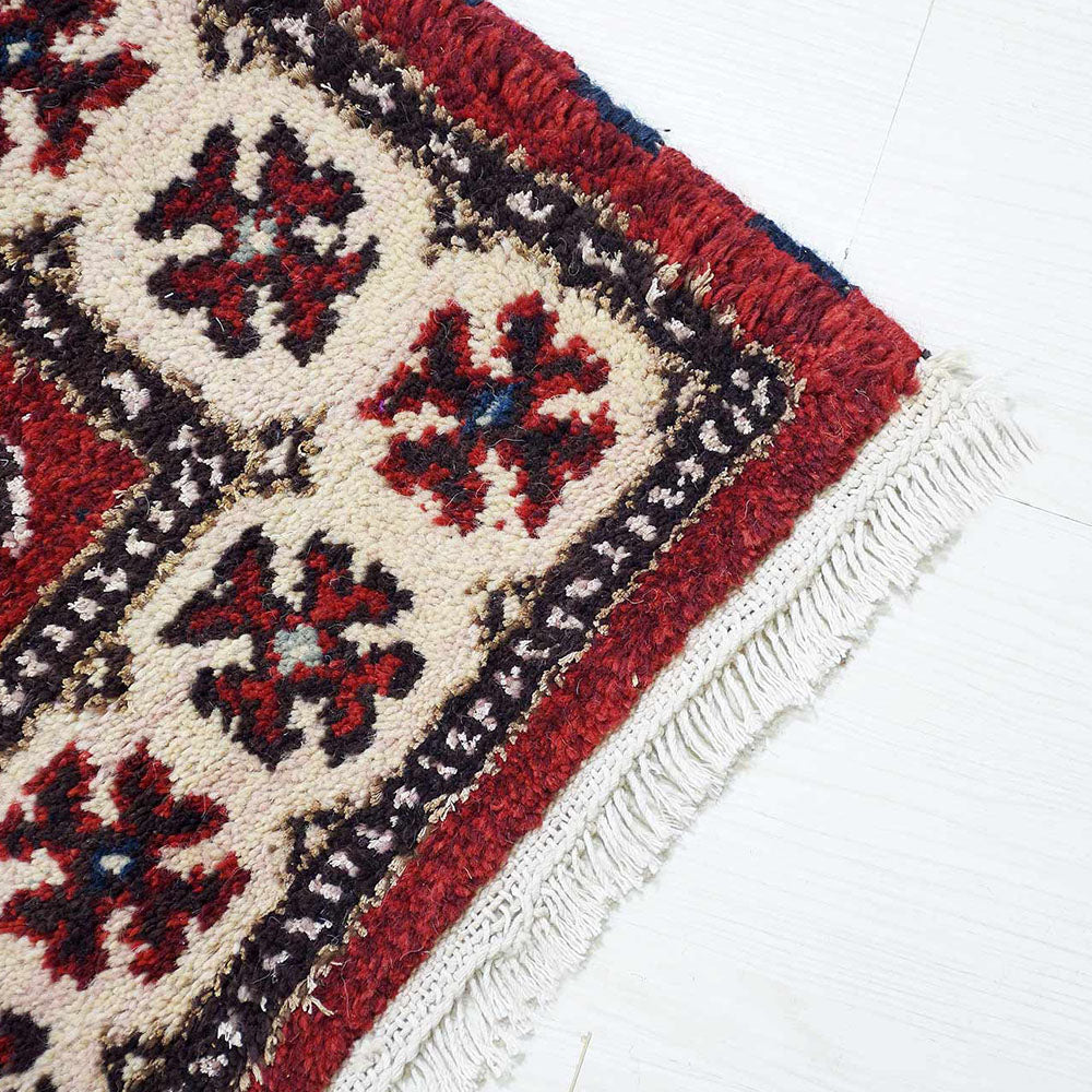 Nirjhar Hand Knotted Afghan Wool & Silk Rug