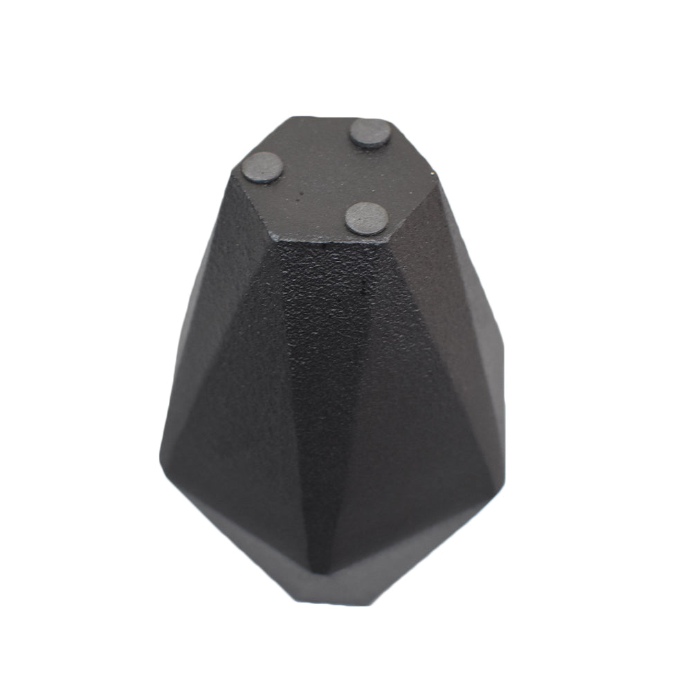 Eco-Friendly Handmade Aluminium Geometric Black Vase For Indoor & Outdoor Use