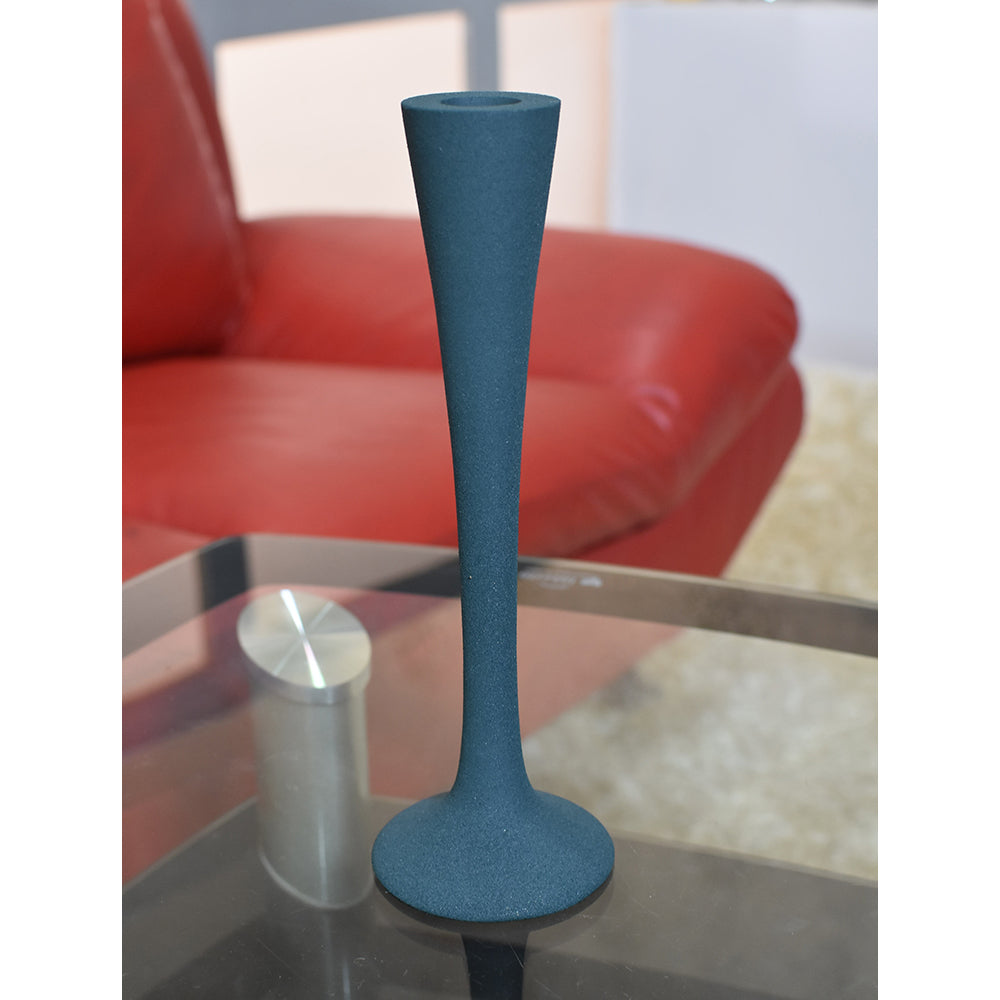 Eco-Friendly Handmade Aluminum Geometric Forest Green Set Of One Vase Candle Holder