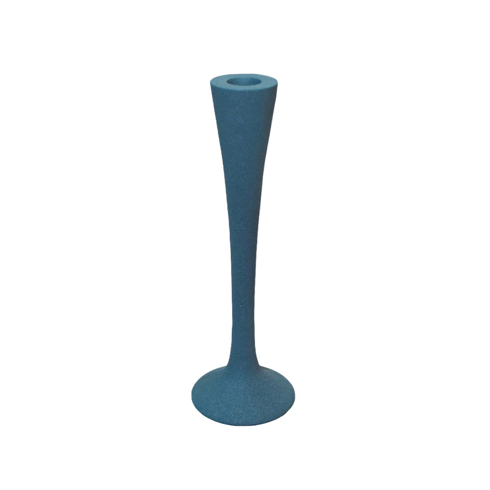 Eco-Friendly Handmade Aluminum Geometric Forest Green Set Of One Vase Candle Holder