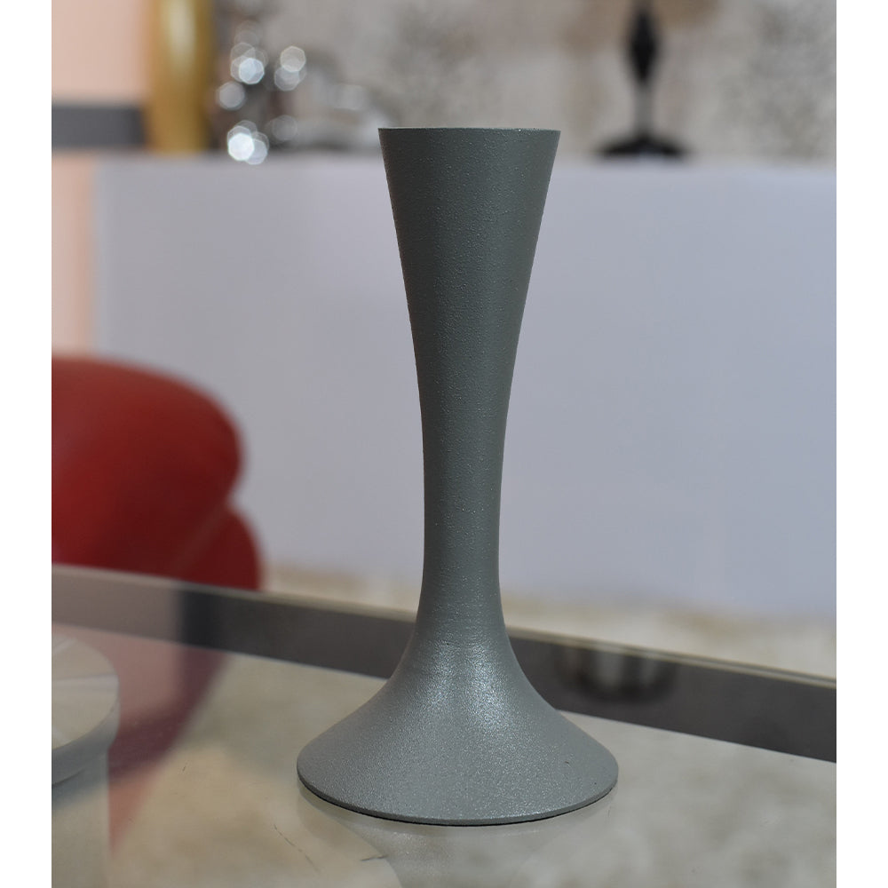 Eco-Friendly Handmade Aluminum Geometric Green Set Of One Vase Candle Holder