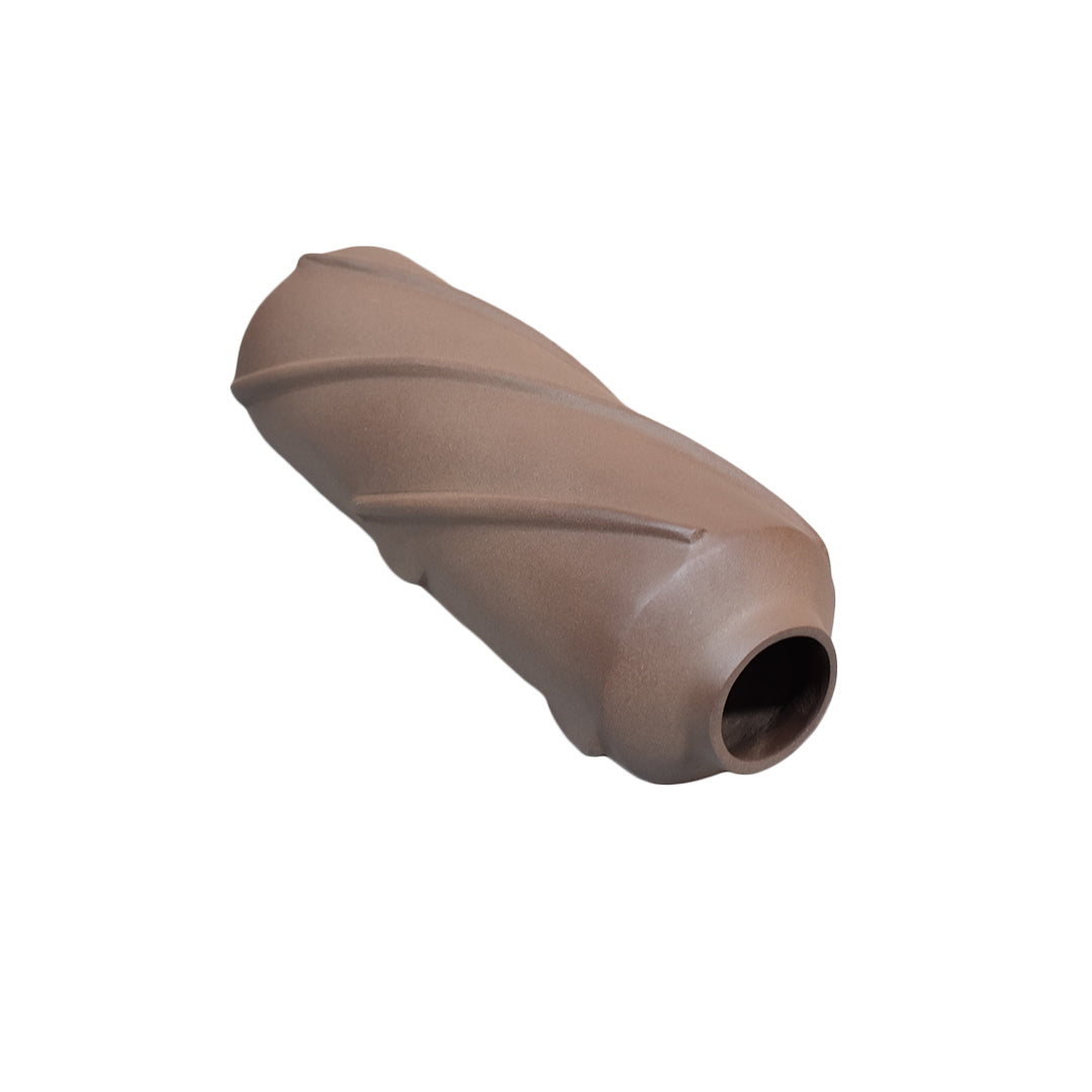 Eco-Friendly Handmade Aluminium Geometric Chocolate Cylinder Vase For Indoor & Outdoor Use