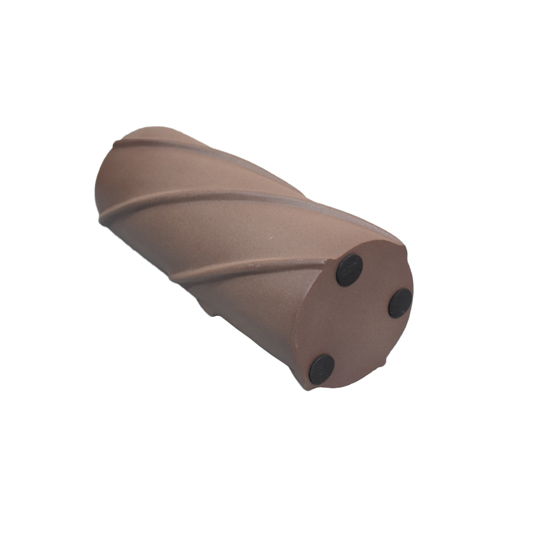 Eco-Friendly Handmade Aluminium Geometric Chocolate Cylinder Vase For Indoor & Outdoor Use