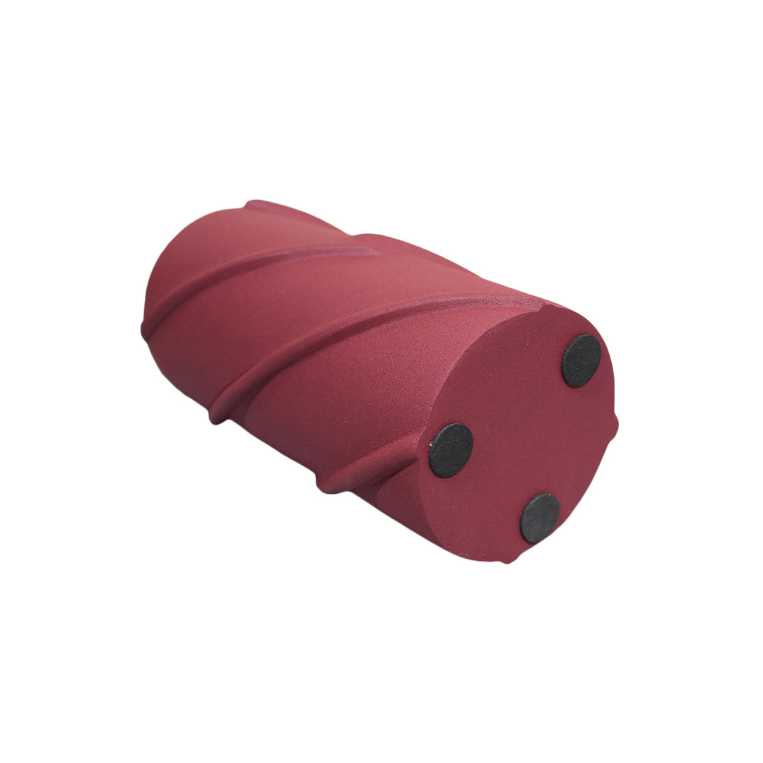 Eco-Friendly Handmade Aluminum Geometric Red Cylinder Vase For Indoor & Outdoor Use