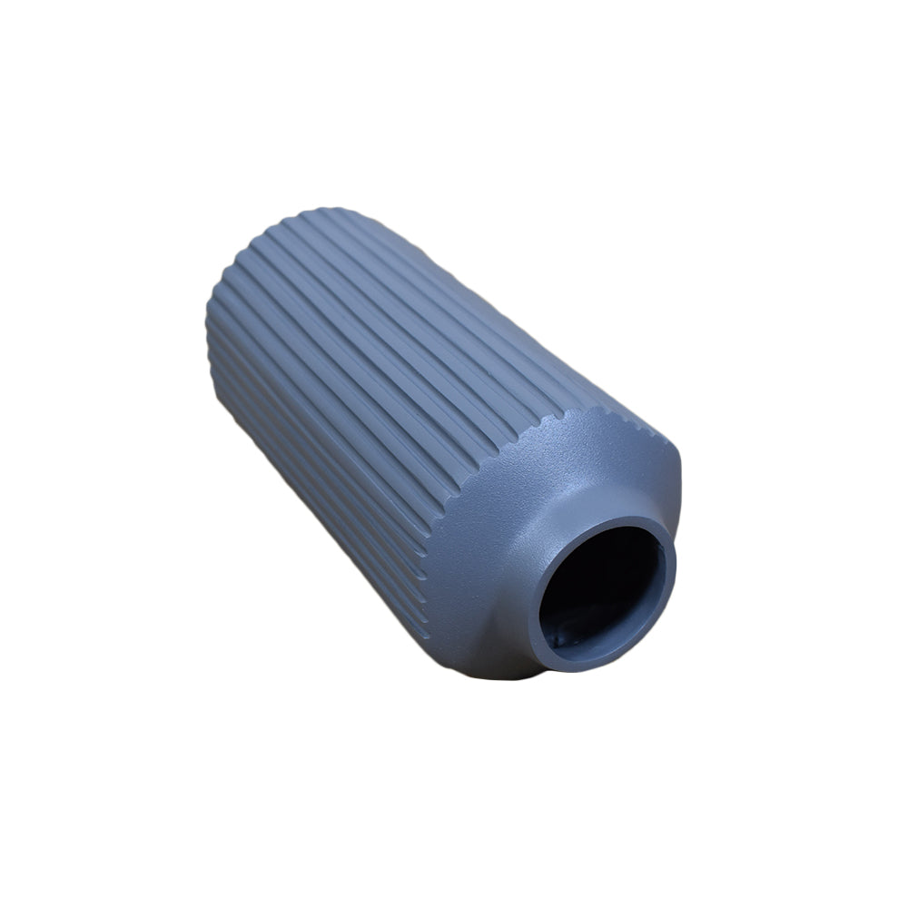 Eco-Friendly Handmade Aluminum Geometric Gray Cylinder Vase For Indoor & Outdoor Use