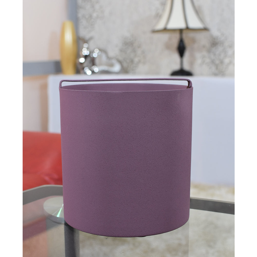 Eco-Friendly Handmade Iron Geometric Dark Pink Pail Vase For Indoor & Outdoor Use