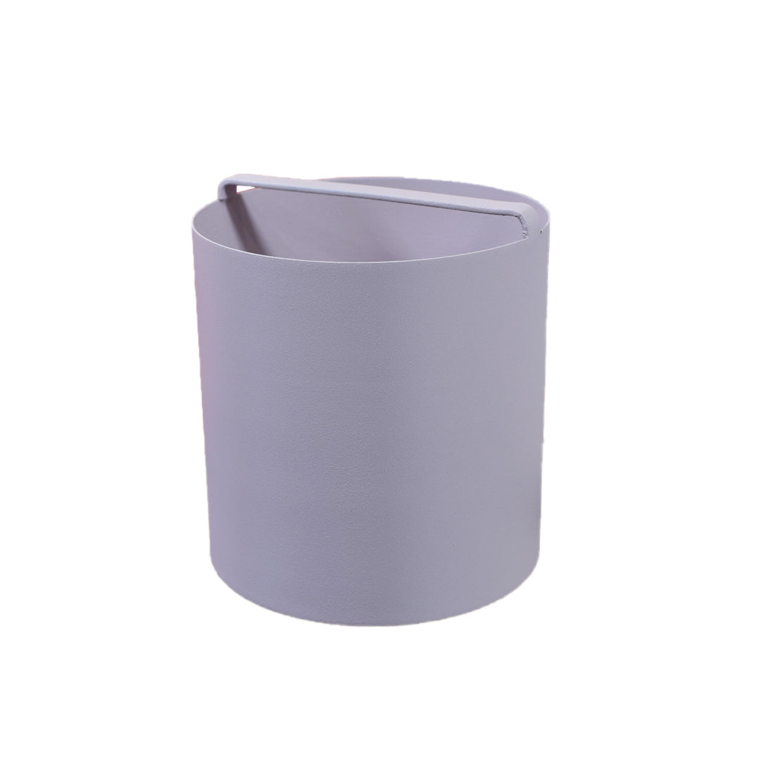 Eco-Friendly Handmade Iron Geometric Lavender Pail Vase For Indoor & Outdoor Use