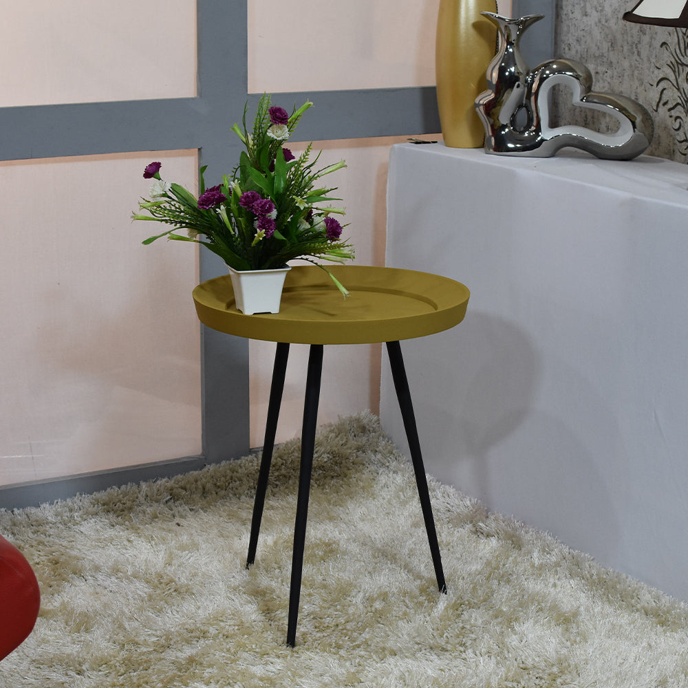 Mustard End Table