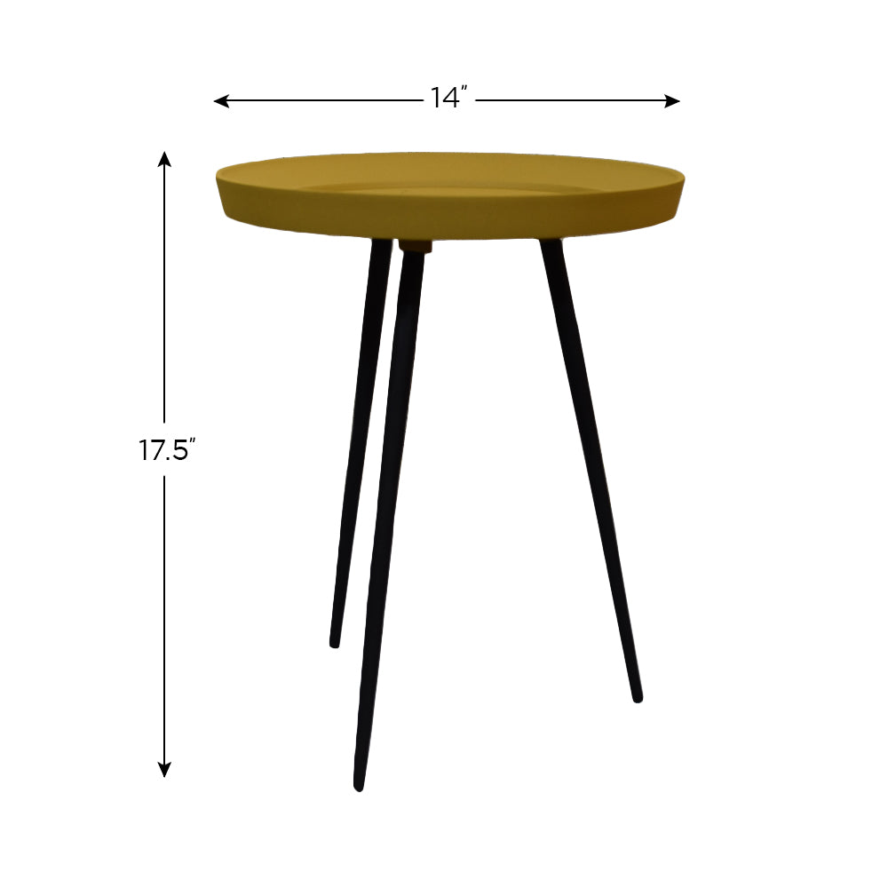 Mustard End Table