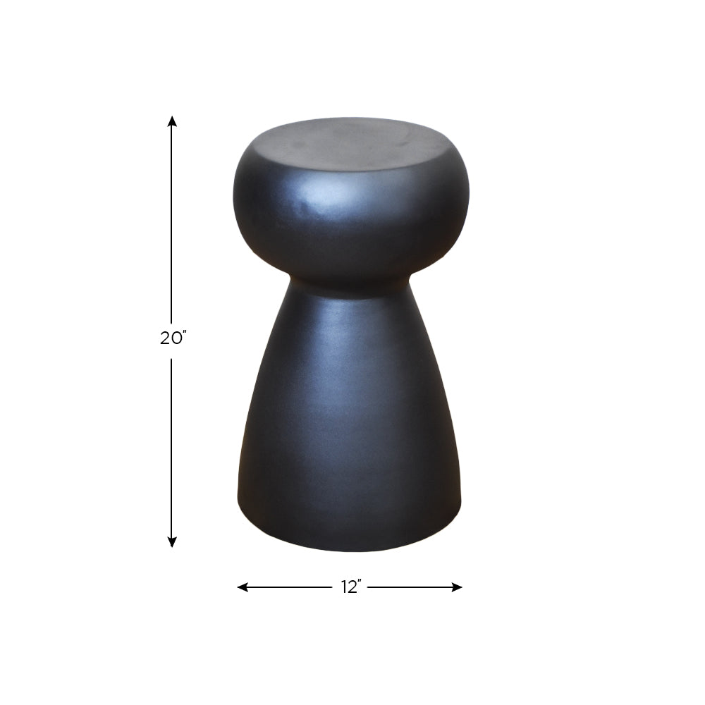Round Blue Side Table