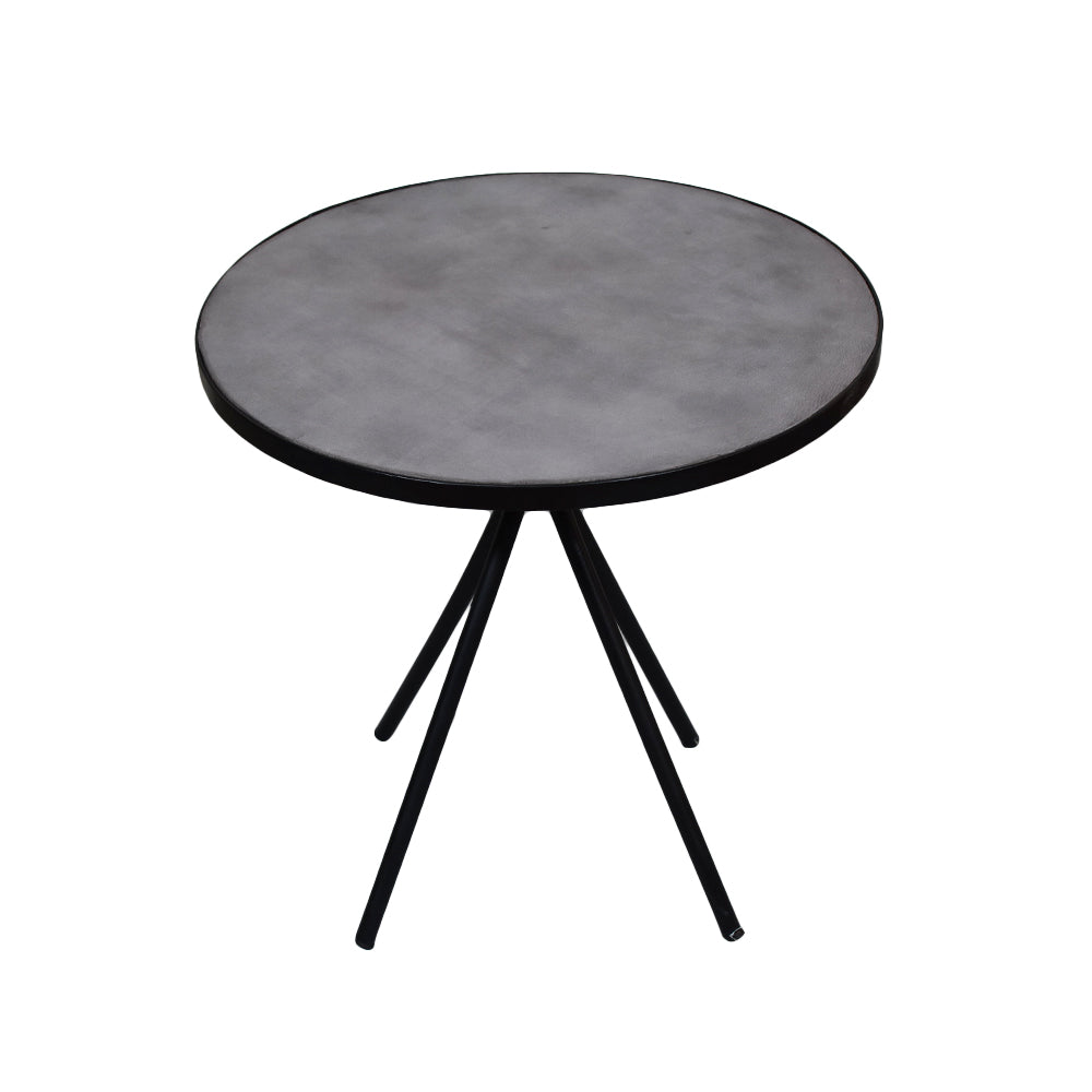 Luxe Leather Side Table