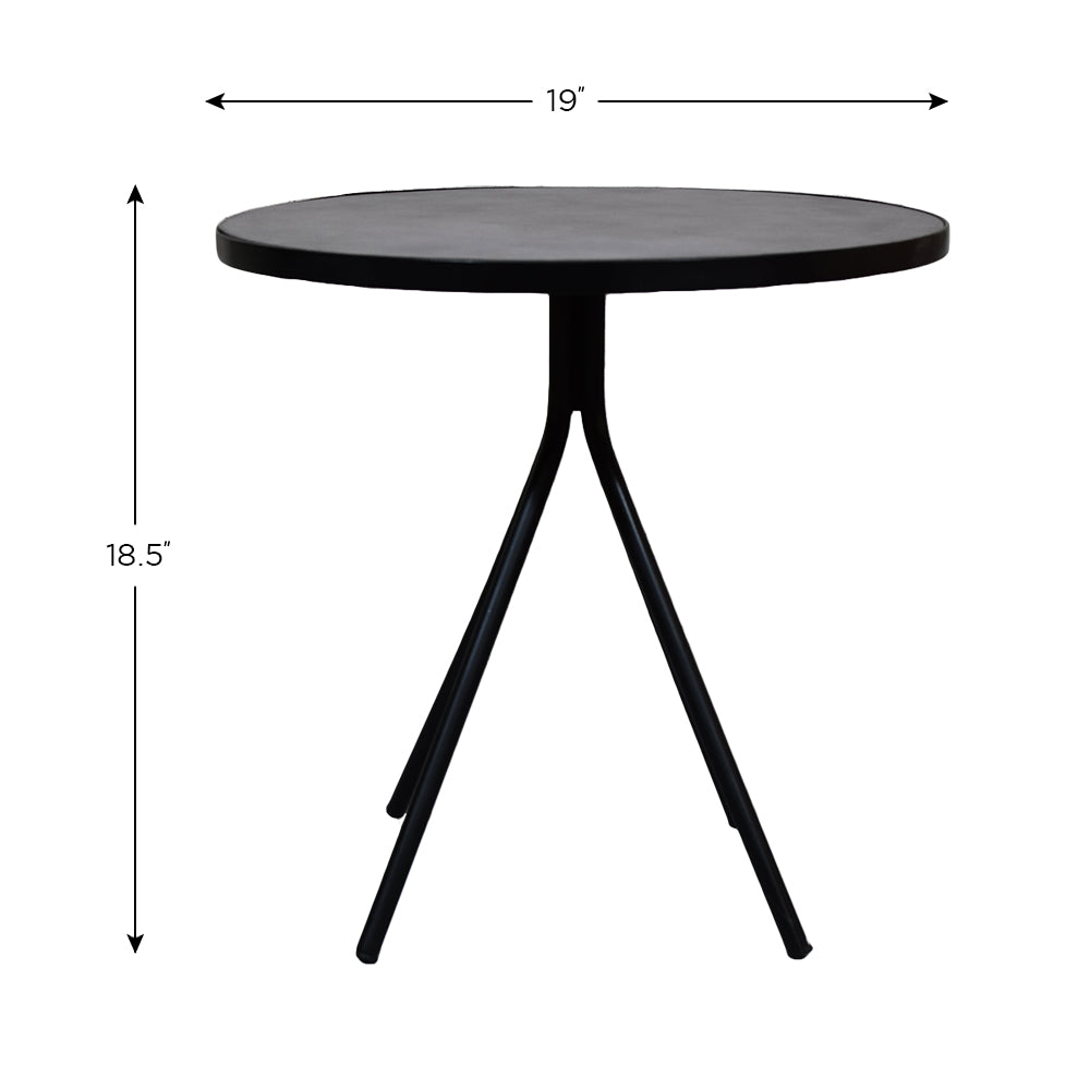 Luxe Leather Side Table