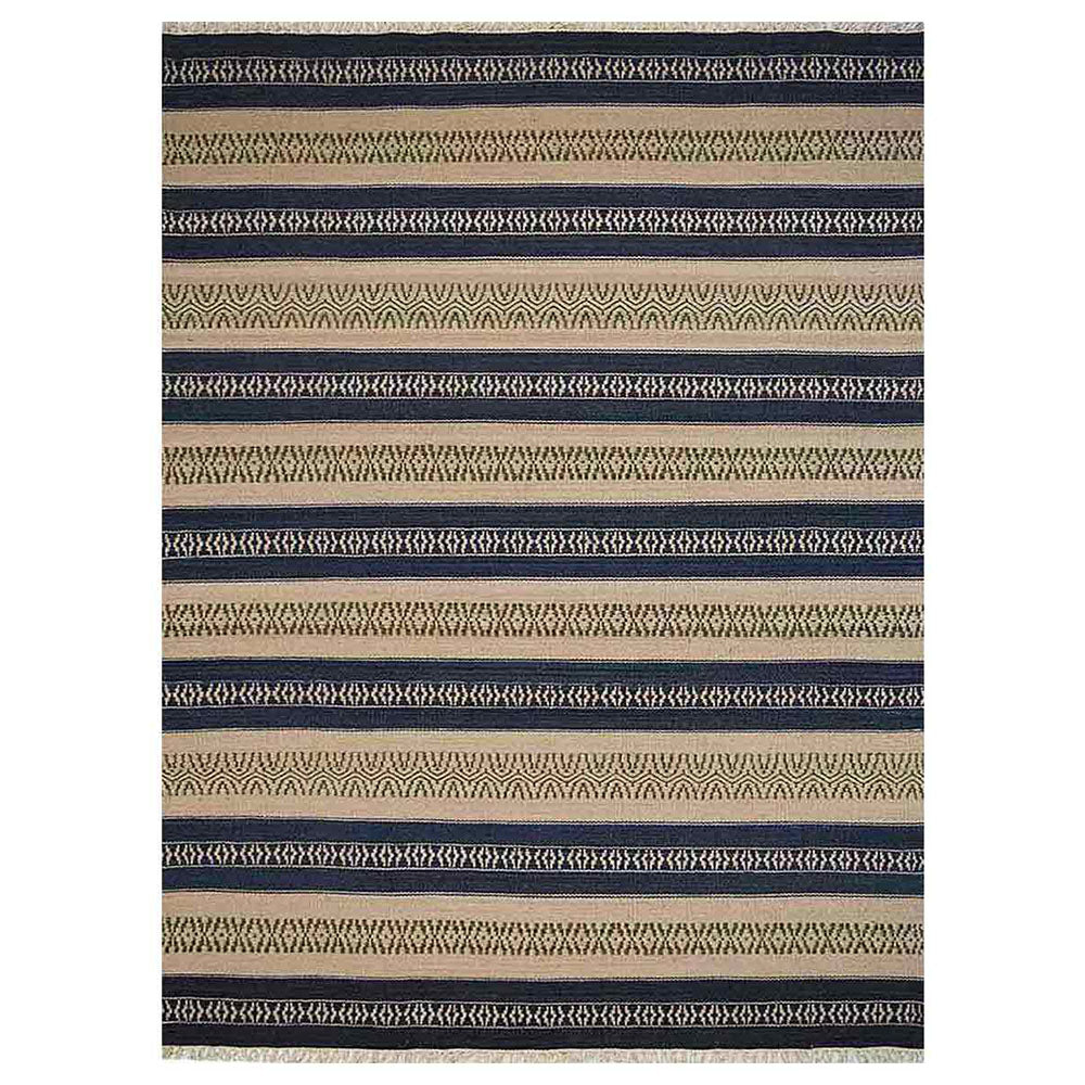 Earth Bands Flat Weave Kilim Wool Rug