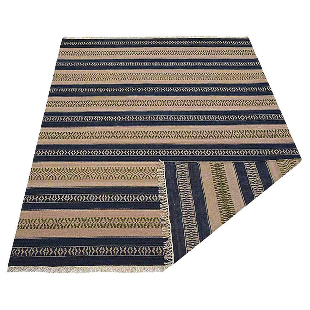 Earth Bands Flat Weave Kilim Wool Rug