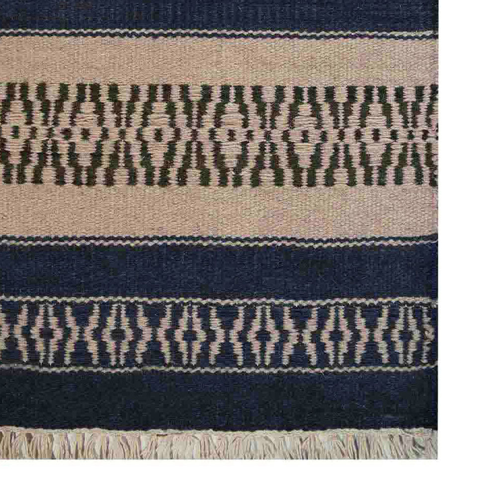 Earth Bands Flat Weave Kilim Wool Rug