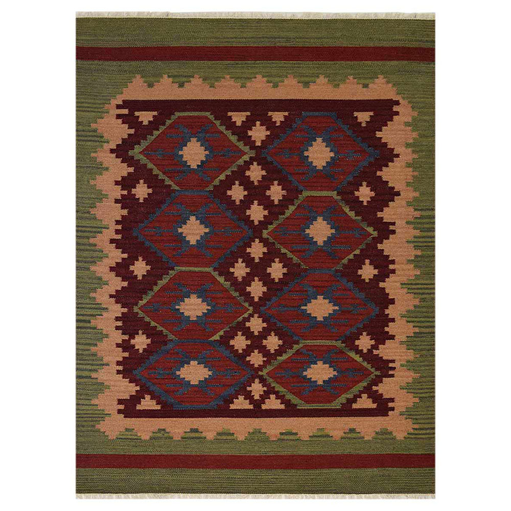 Viraasat Flat Weave Kilim Wool Rug