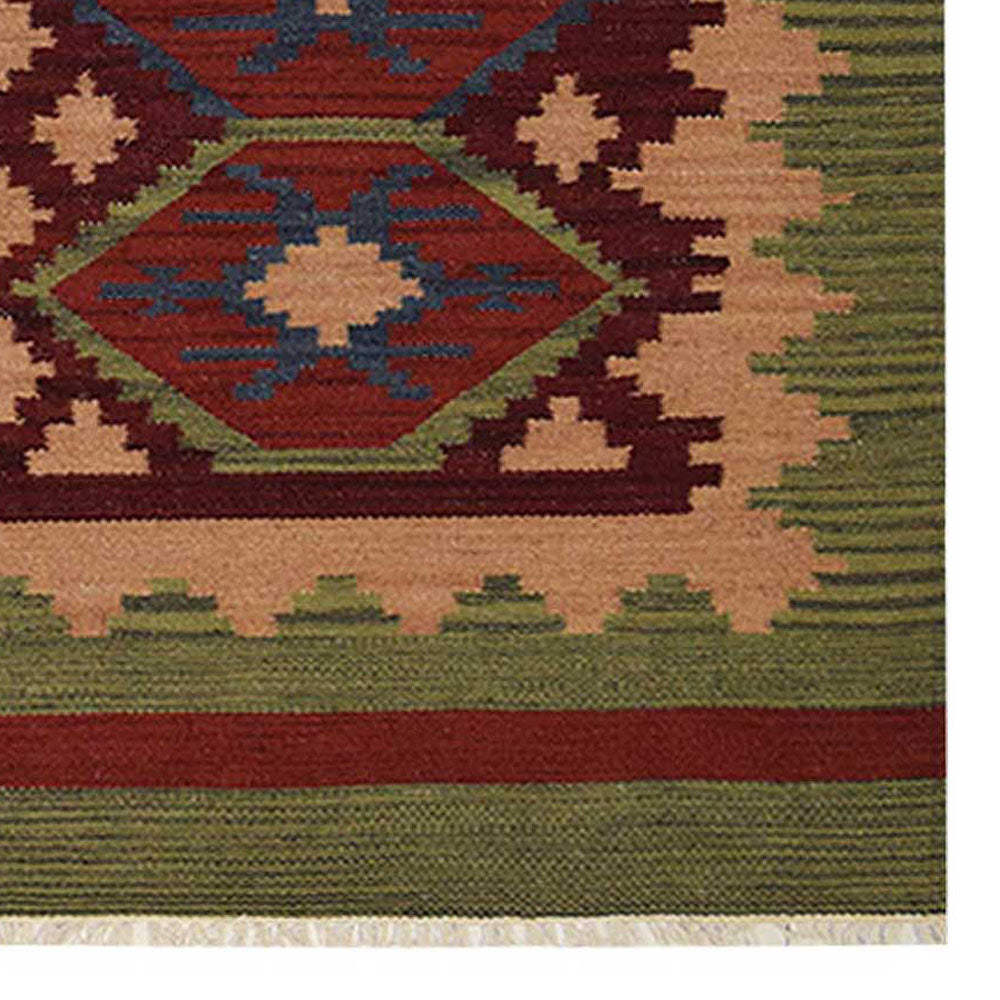 Viraasat Flat Weave Kilim Wool Rug