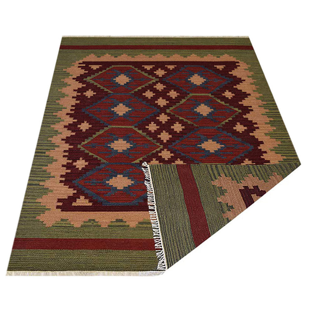 Viraasat Flat Weave Kilim Wool Rug
